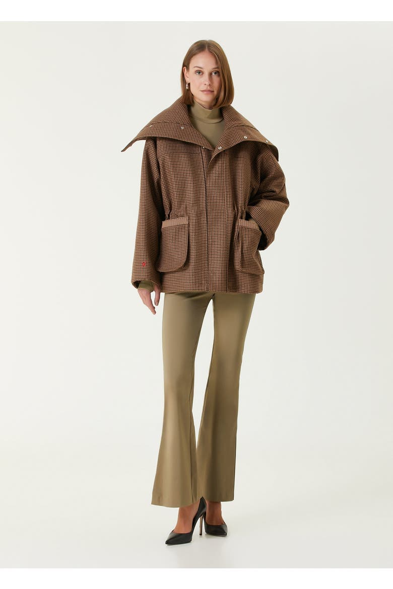 Wool & Cashmere Blend  Puffer Coat, Alternate, color, Brown