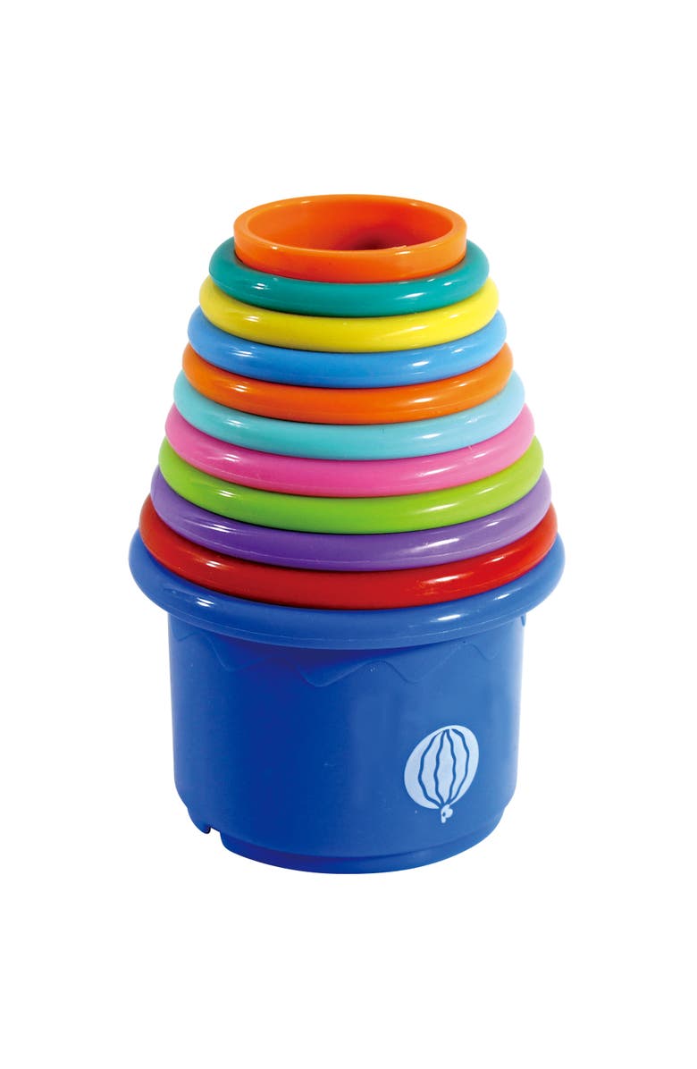 Nothing But Fun Toys Tower of Fun Stacking Cups, 10 Pieces, 6 Mo+, Alternate, color, Multicolored