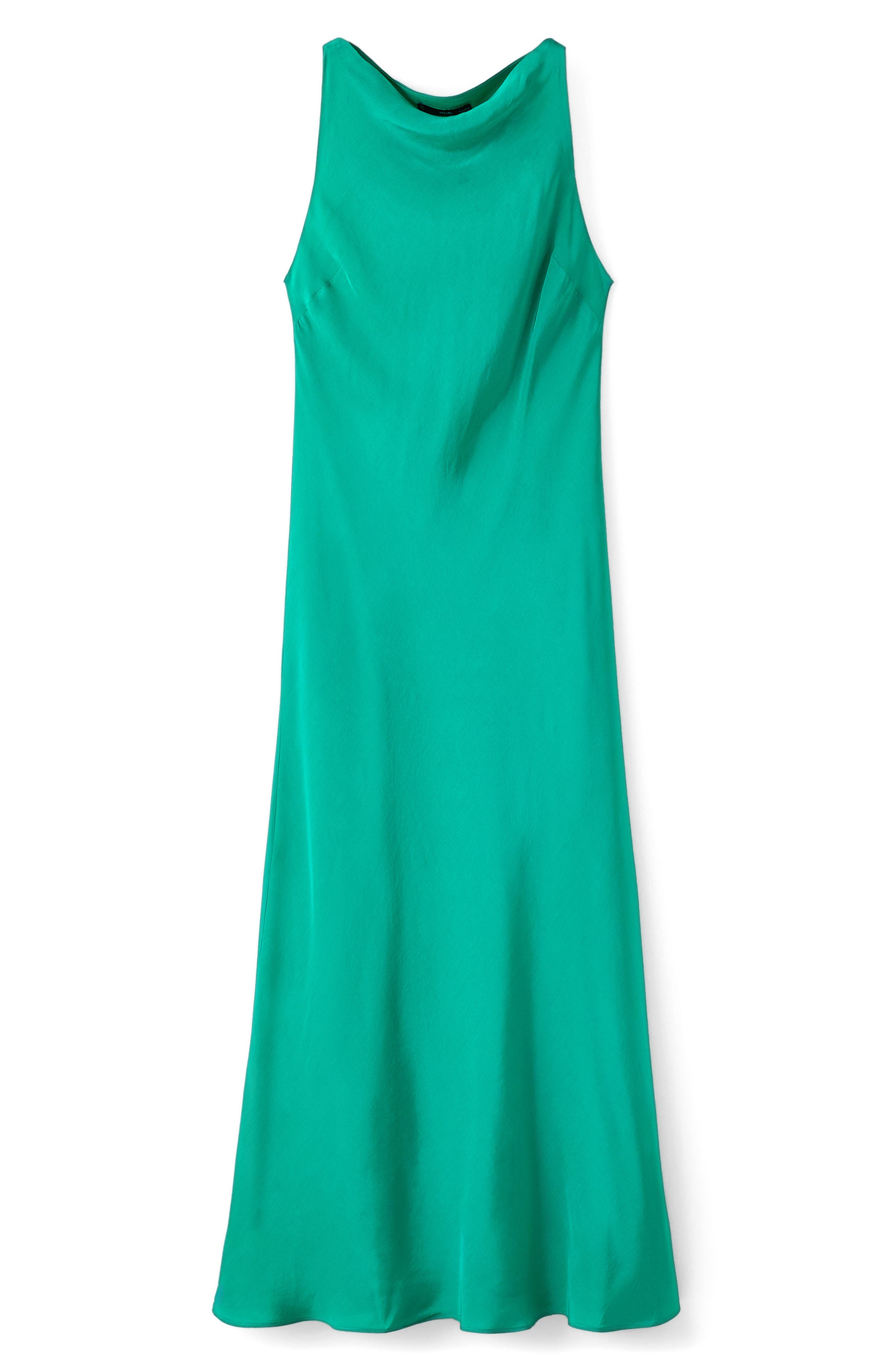 Sleeveless Satin Cocktail Dress - image 2