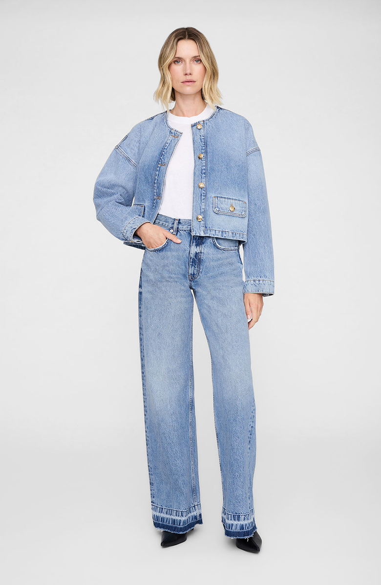 ANINE BING Lewis Jean, Alternate, color, Caspian Blue