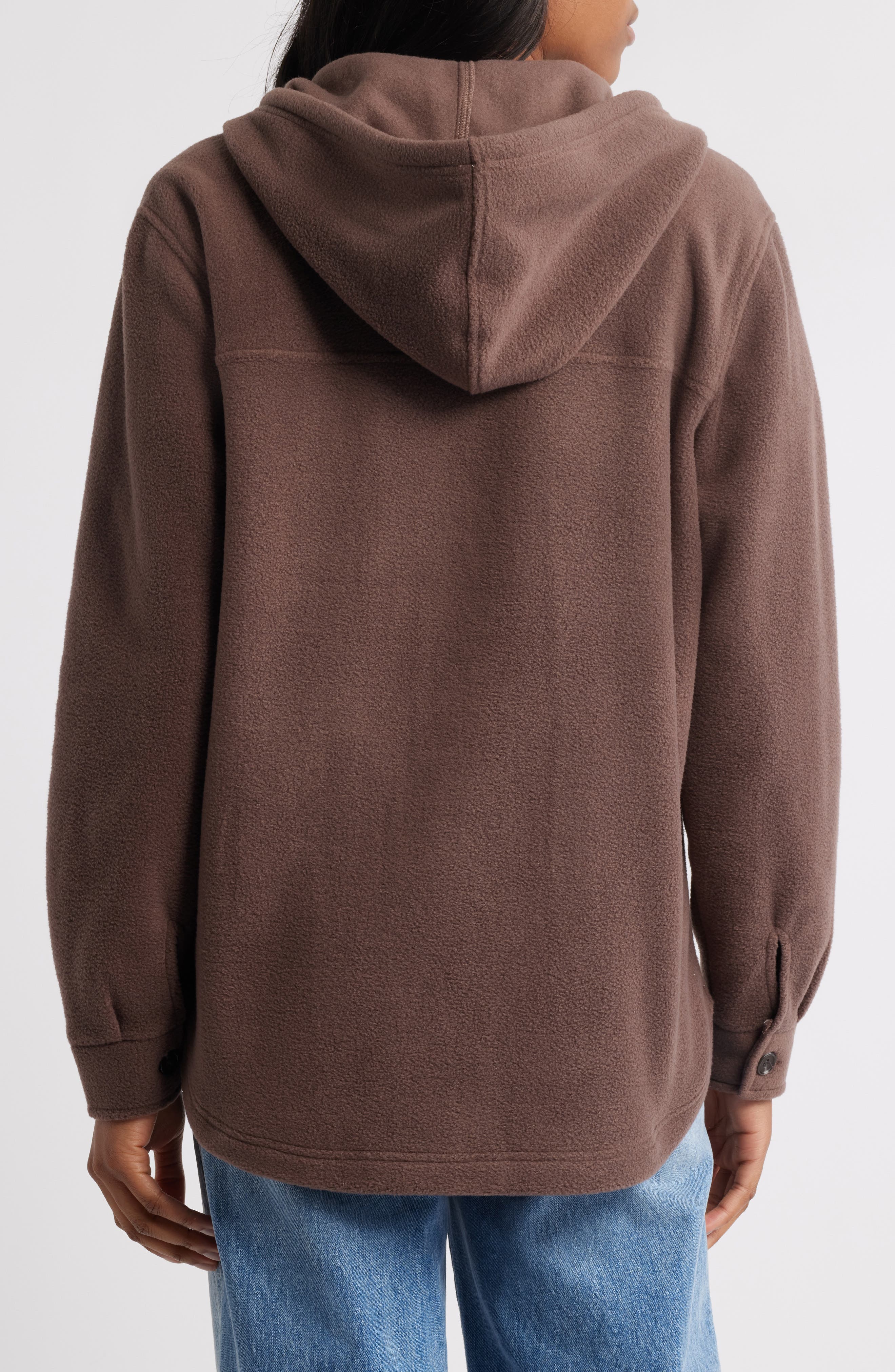 Hooded Fleece Shacket - image 4