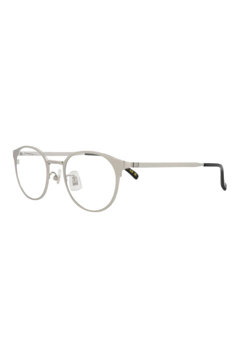 48mm Round Optical Glasses, Alternate, color, SILVER TRANSPARENT