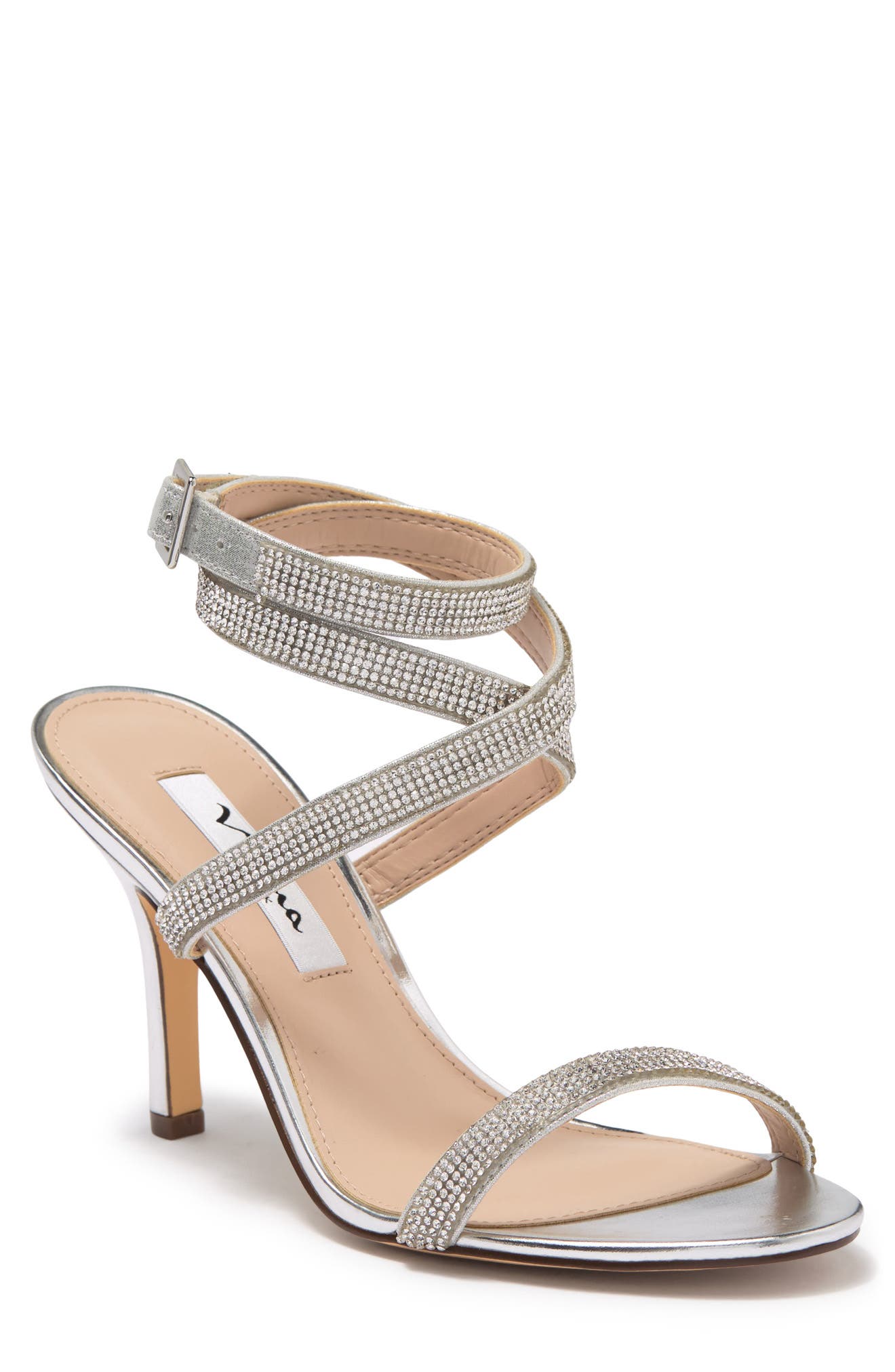 Verena Strappy Sandal, Main, color, SILVER