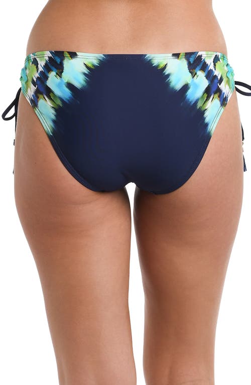 Shop La Blanca Seas Adjustable Loop Hipster Bikini Bottoms In Indigo