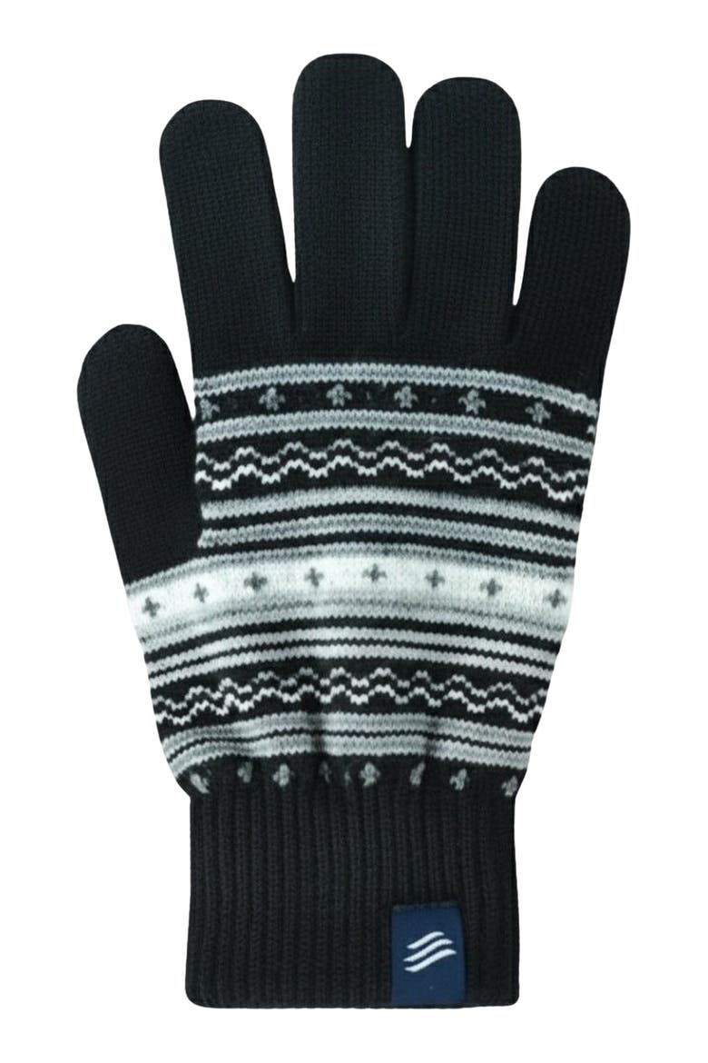 The Extreme Weather 2-pack waterproof plush lined mitten and knit glove 2-pack, Alternate, color, Black