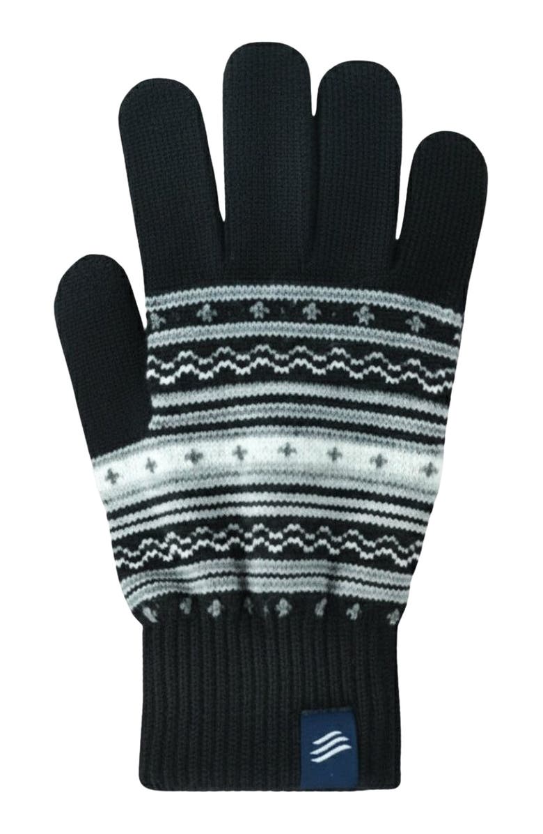 United By Blue The Extreme Weather 2-pack waterproof plush lined mitten and knit glove 2-pack, Alternate, color, Black