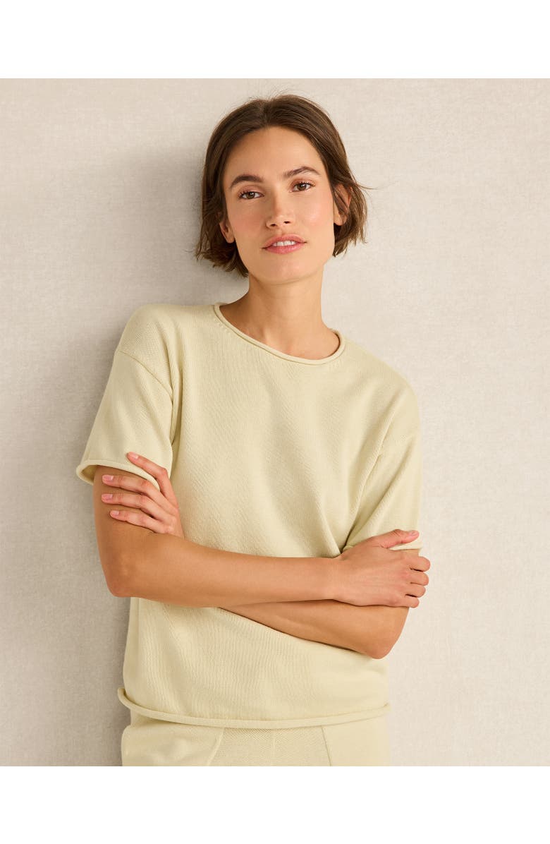 Haven Well Within Cotton Knit Short Sleeve Tee, Main, color, Celery Leaf
