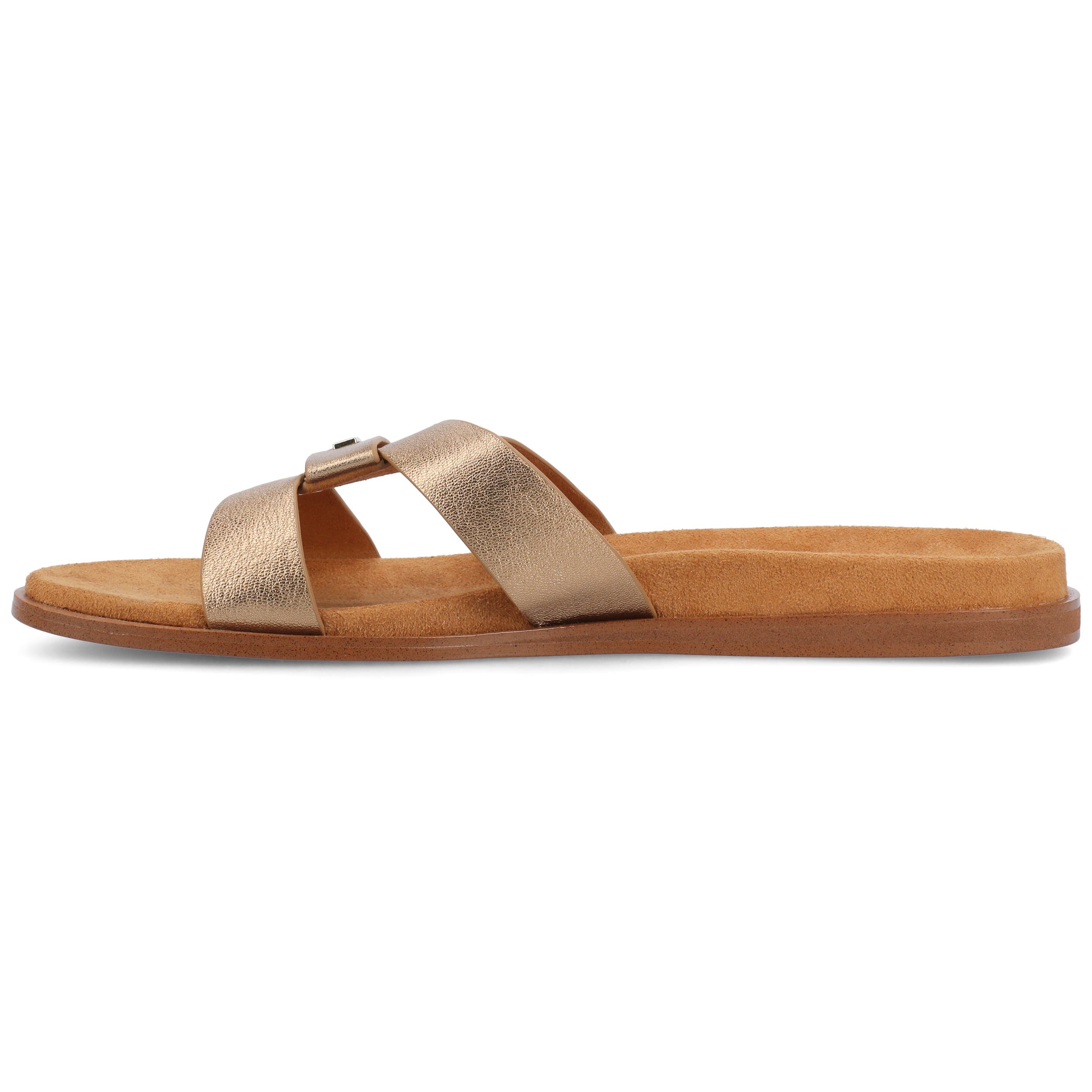 Birdies The Sunbird Sandals, Alternate, color, Vintage Gold Leather