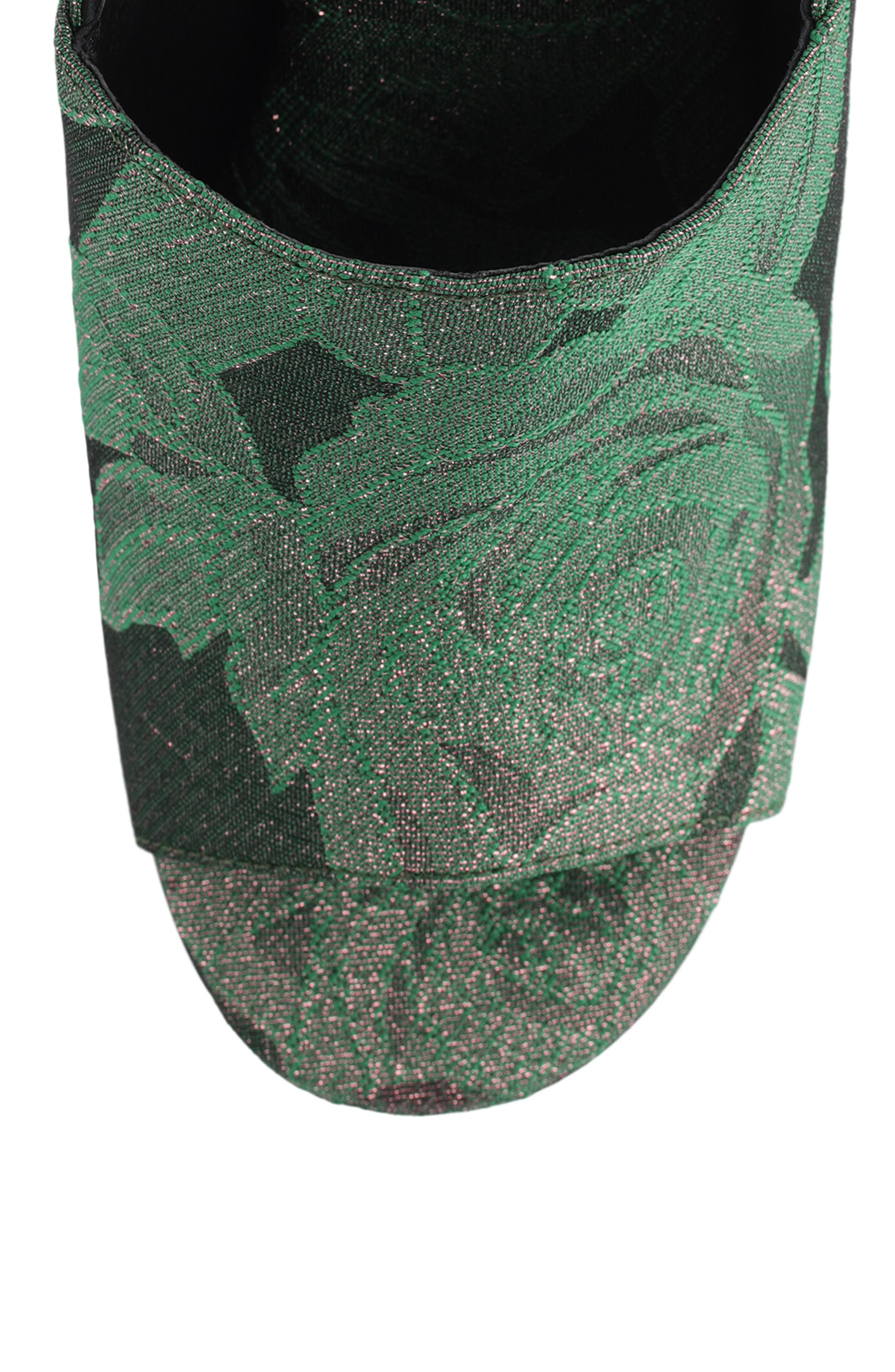 Mattix Platform Sandal, Alternate, color, GREEN ROSE FABRIC