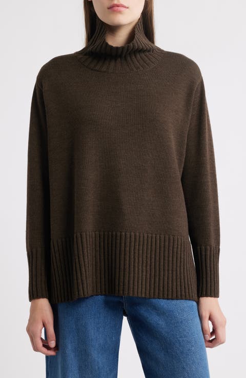 BRIEFING WS WOOL TURTLE NECK ウール タートルネック Black turtleneck sweater in pure Merino wool - Black | Benetton