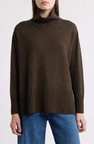 Eileen Fisher Turtleneck Merino Wool Sweater