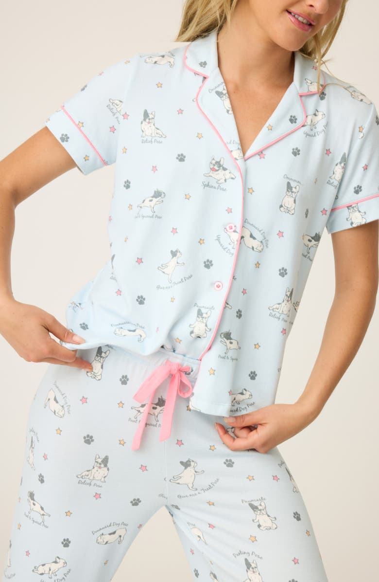 PJ Salvage Paws & Breathe Pajamas, Alternate, color, Blue Mist