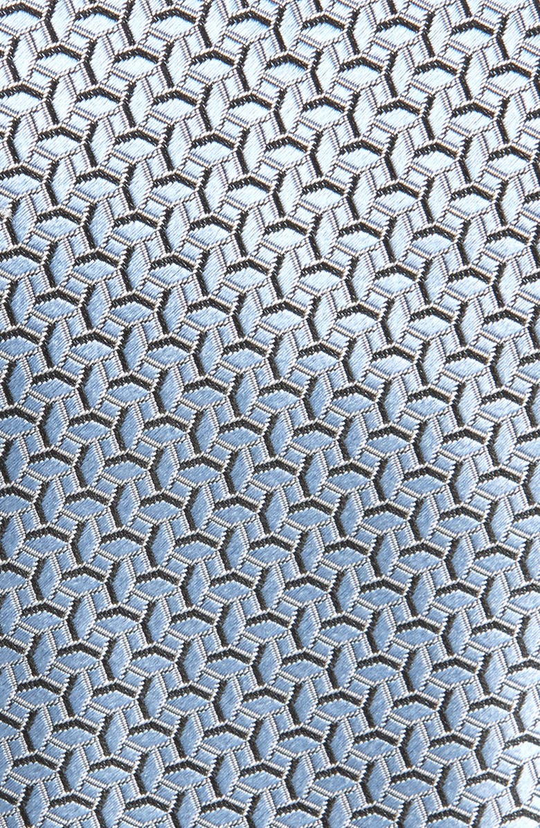 ZEGNA TIES Fili Geo Silk Tie, Alternate, color, Blue
