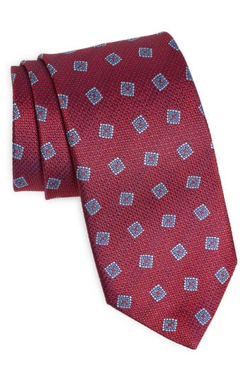 David Donahue Neat Silk Tie