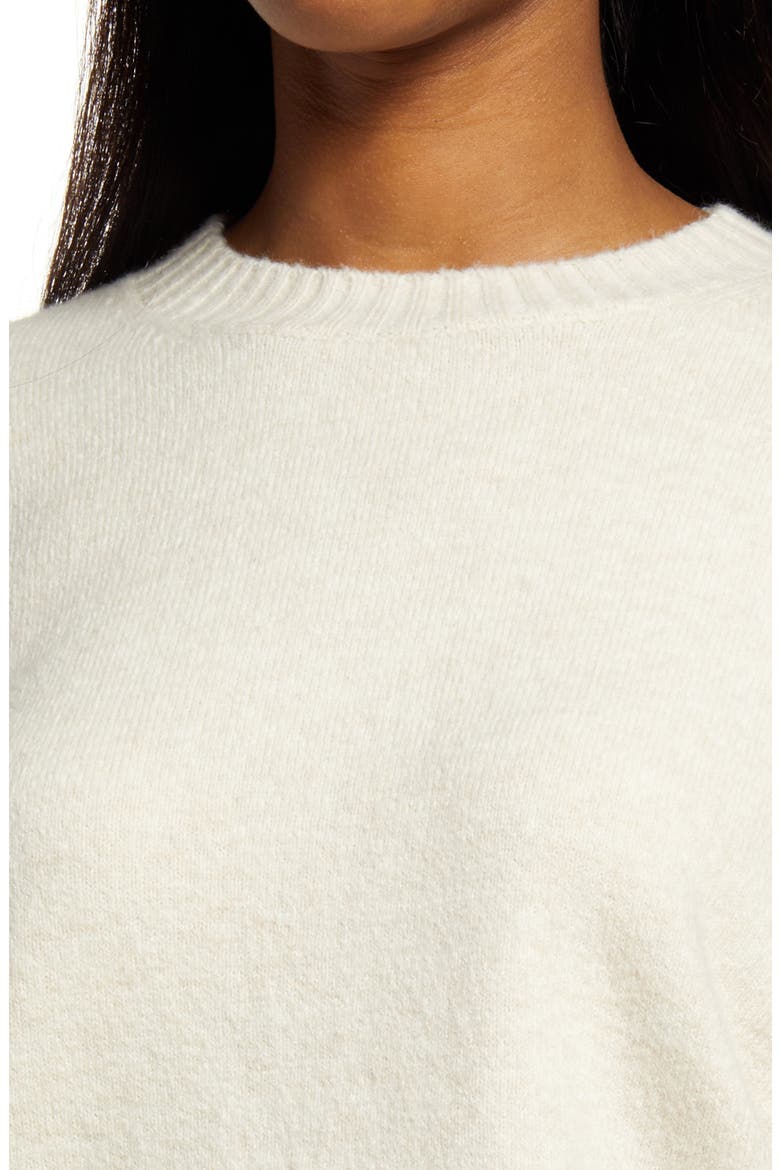Cozy Crewneck Sweater, Alternate, color, BEIGE OATMEAL LIGHT HEATHER