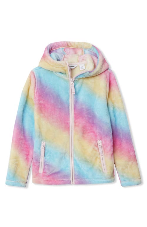 Lands' End Girls Plus Softest Fleece Hoodie In Multi