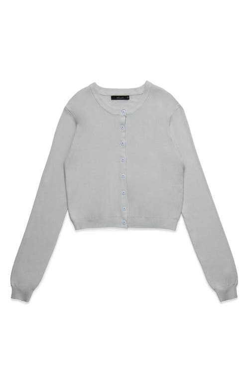 Deluc Clark Crop Cardigan In Gray