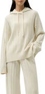 Lilysilk Women's Ribbed Hooded Cashmere Knit Top