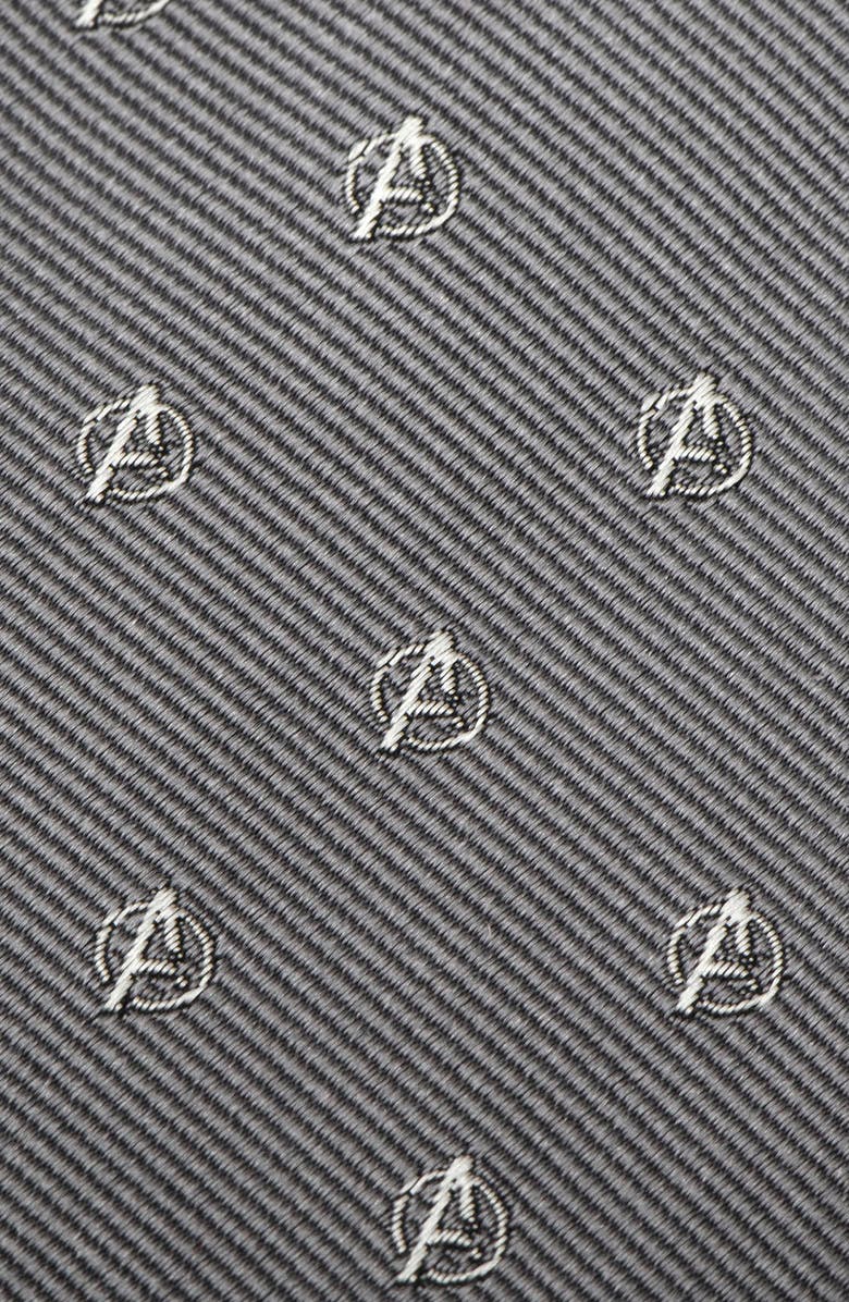 Cufflinks, Inc. Avengers Silk Tie, Alternate, color, Grey