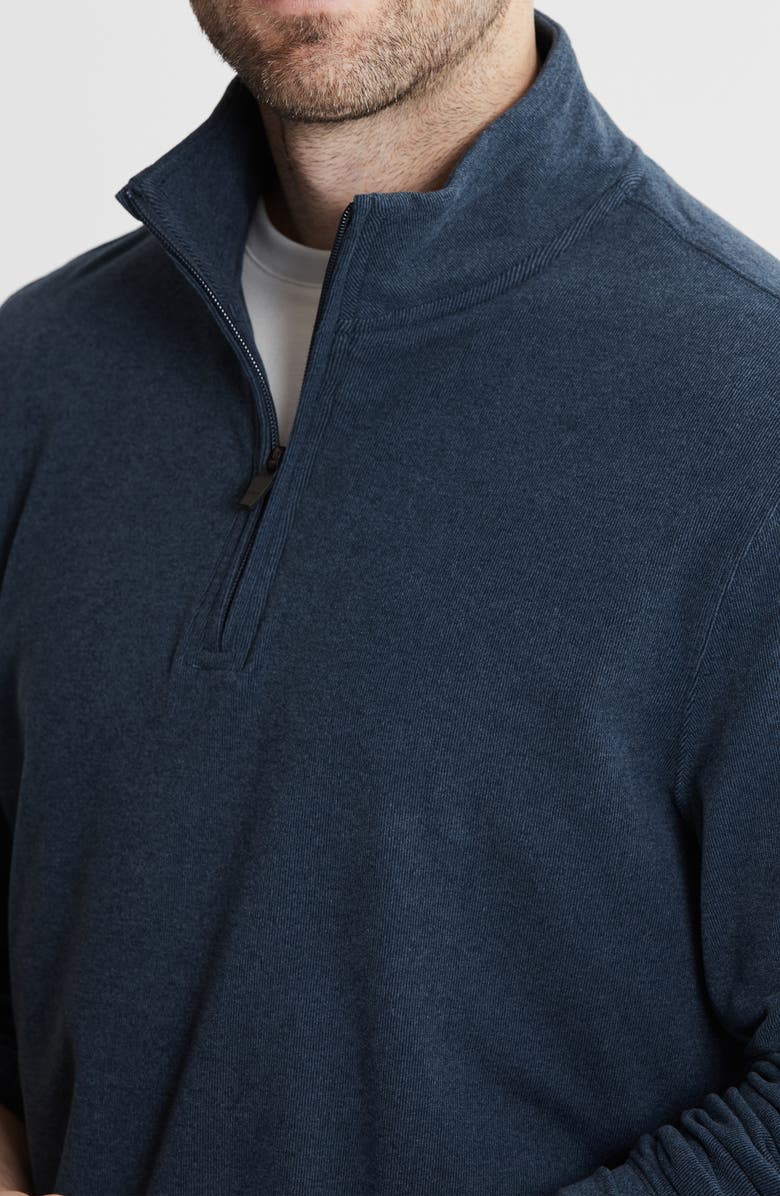 JACHS Dongan Ultrasoft Quarter Zip Pullover, Alternate, color, Navy