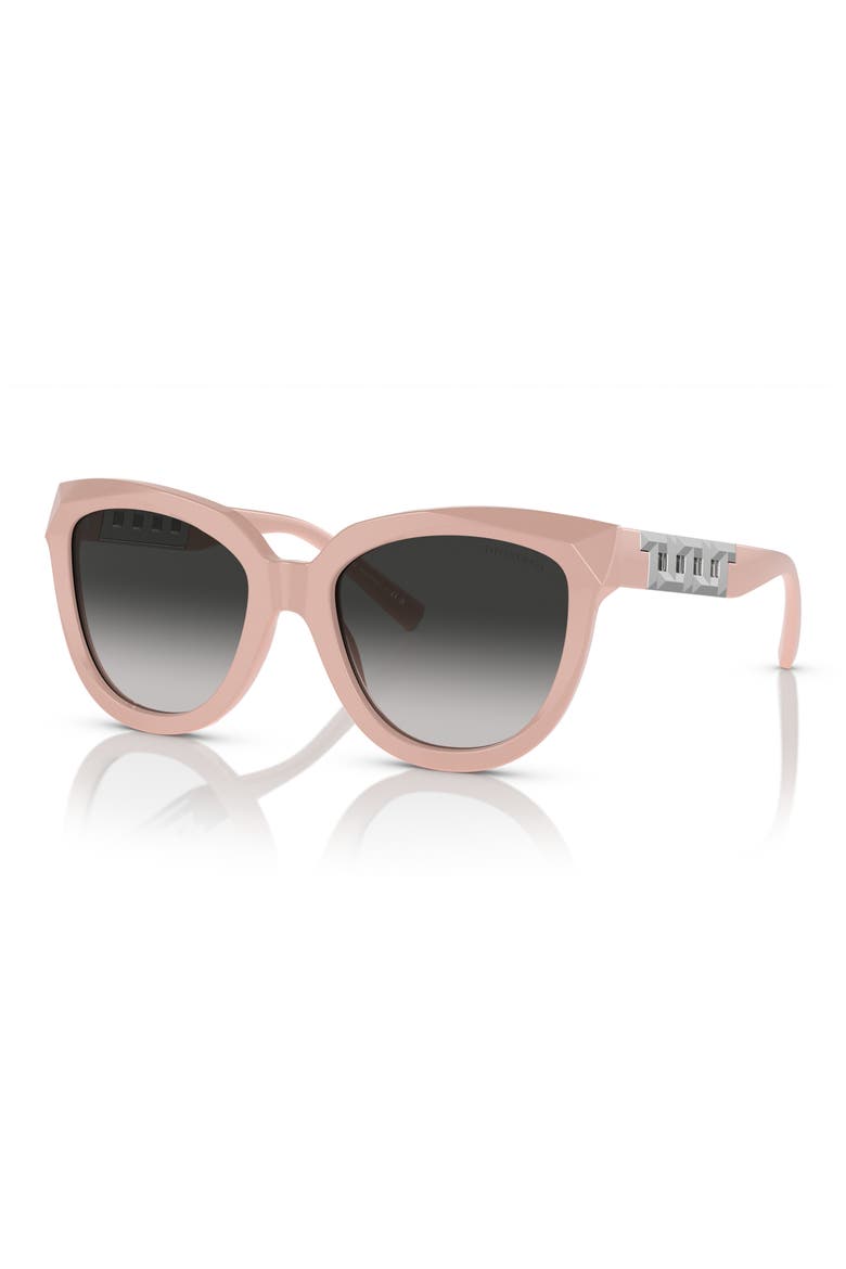 53mm Gradient Cat Eye Sunglasses, Alternate, color, GREY FLASH