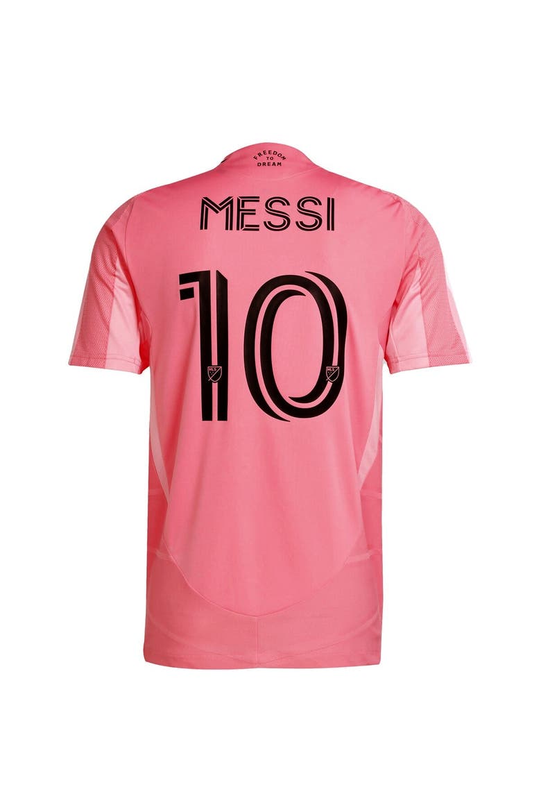 Men's adidas Lionel Messi Light Pink Inter Miami CF 2025 Euforia Replica Player Jersey, Alternate, color, Light Pink