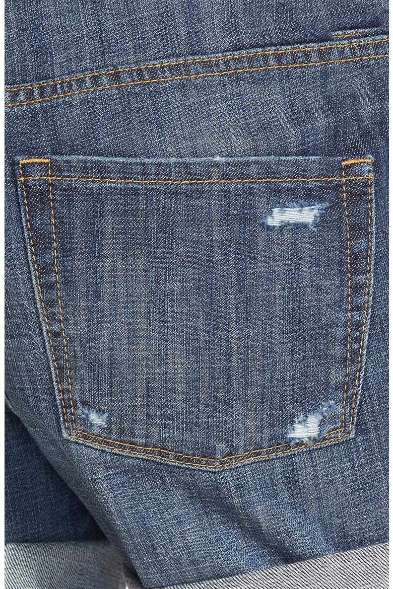 Treasure&Bond Cuffed Denim Boyfriend Shorts, Alternate, color, BLUEJAY MEDIUM DESTROY