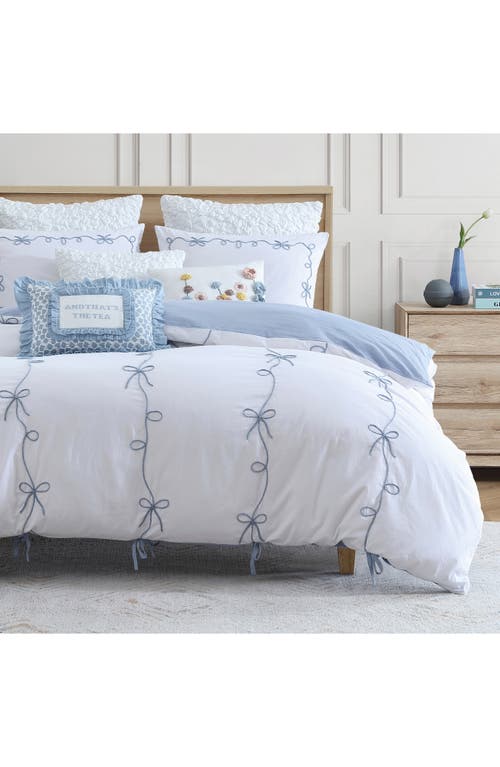 Peri Home Sasha Bows Comforter & Shams Set In Blue