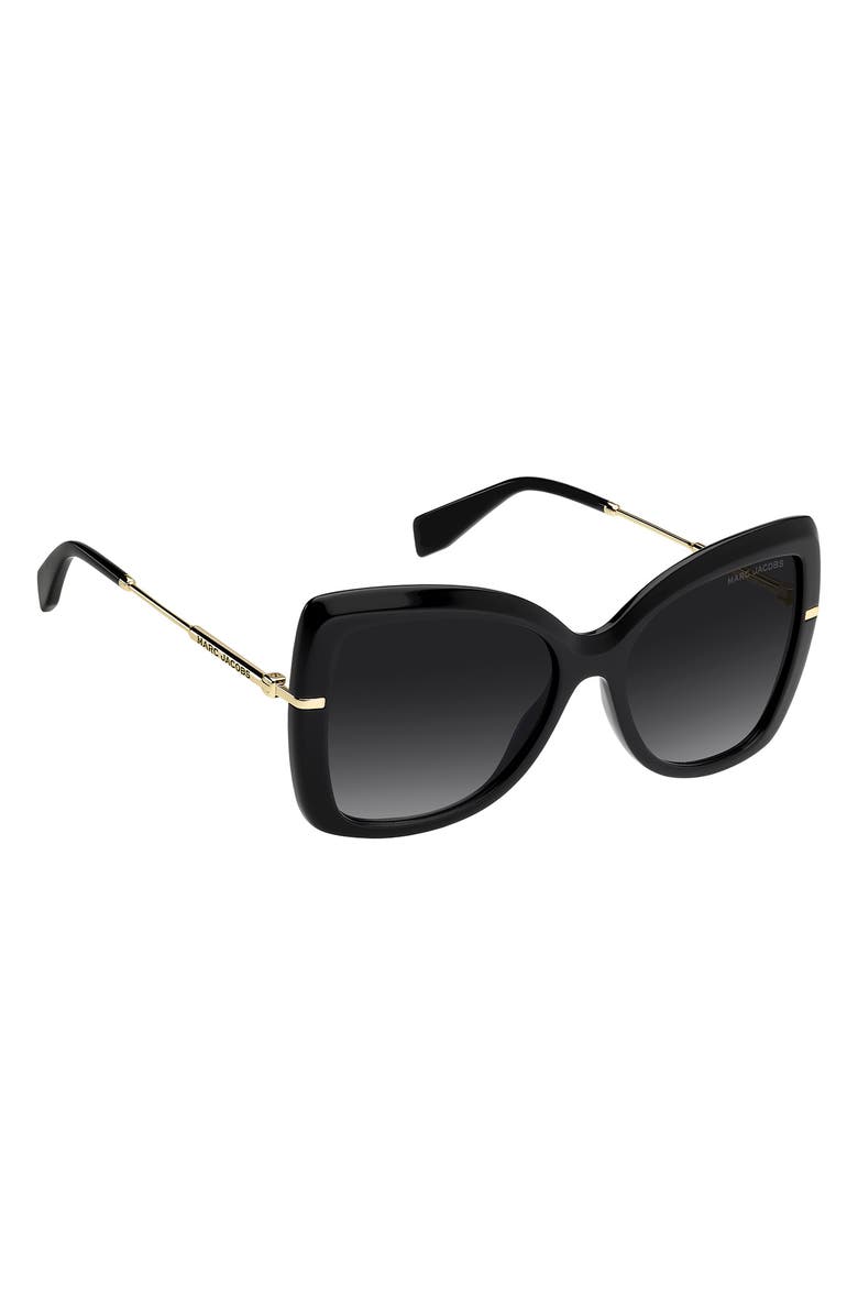 Marc Jacobs 56mm Gradient Butterfly Sunglasses, Alternate, color, 