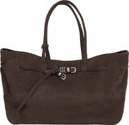 MARGESHERWOOD Grandma Large Buckle Suede Shoulder Bag