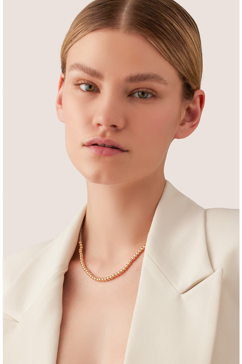 Pia Beaded Necklace, Alternate, color, GOLD/ CLEAR