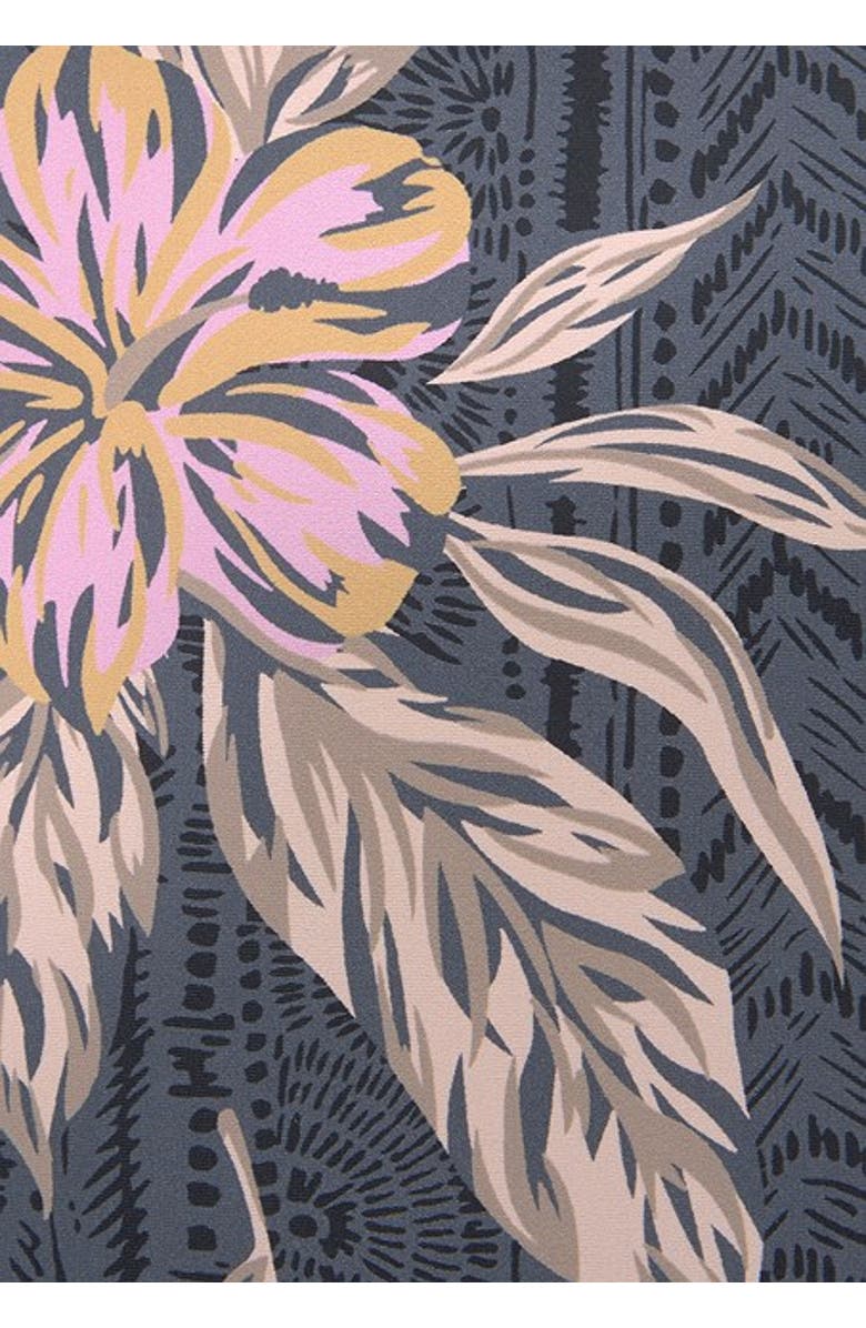 LASCANA Women's Mix Print Mid Rise Bikini Bottom, Alternate, color, Black Printed