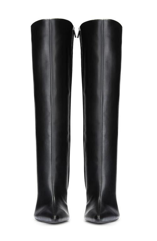 Femme La Prague Knee High Stiletto Boot In Black