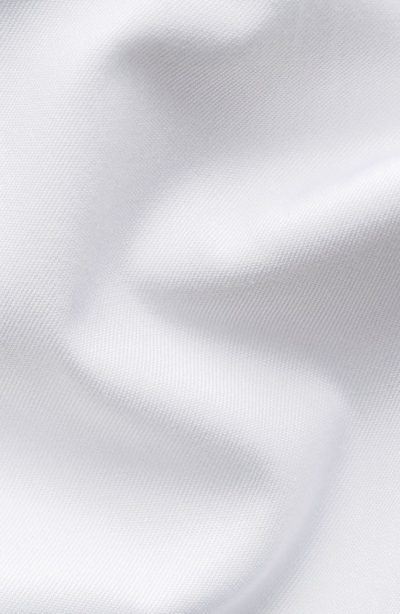 Eton Contemporary Fit Solid Cotton Dress Shirt, Alternate, color, White