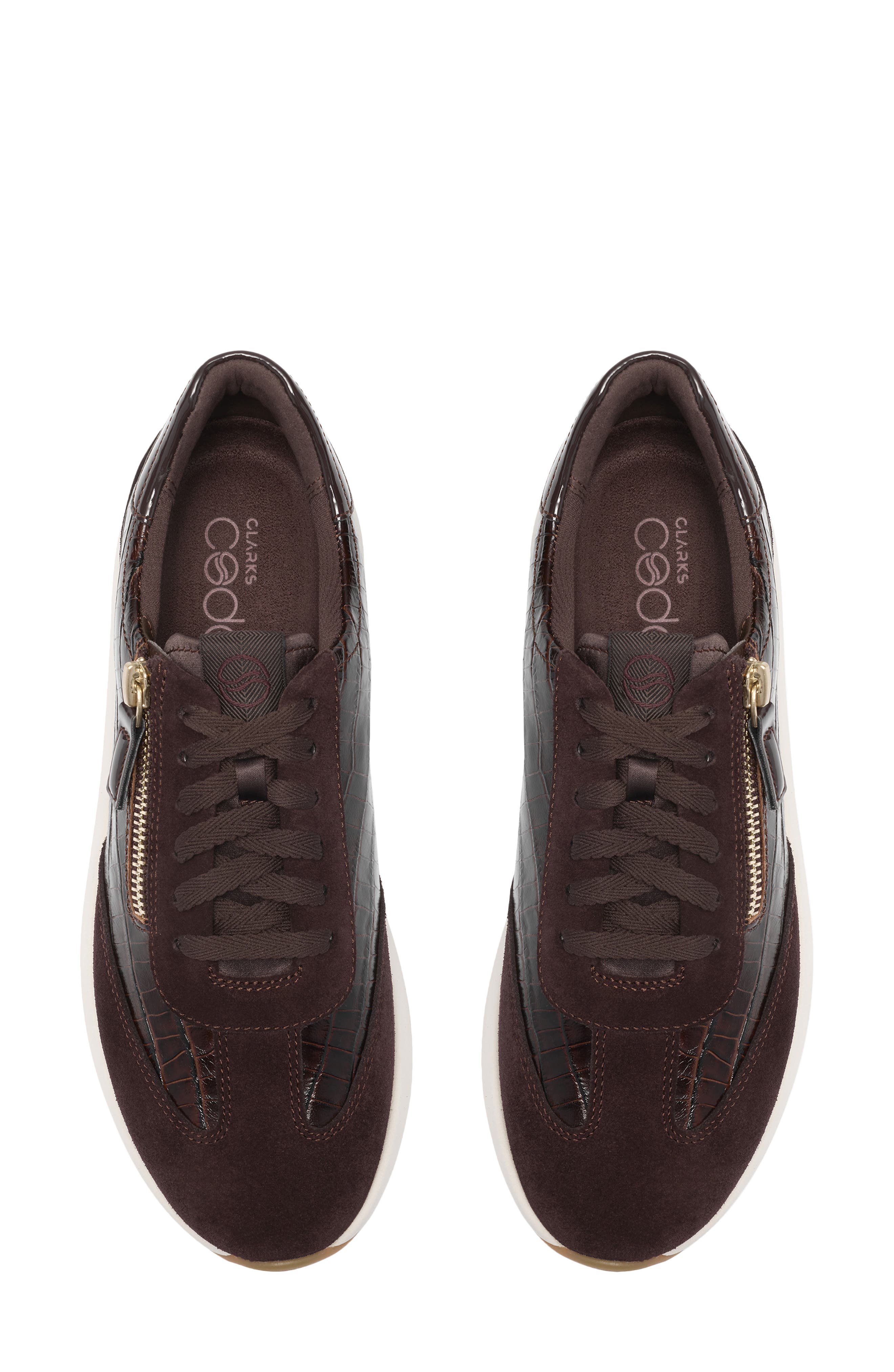 Code R Run Sneaker, Alternate, color, DARK BROWN COMBO