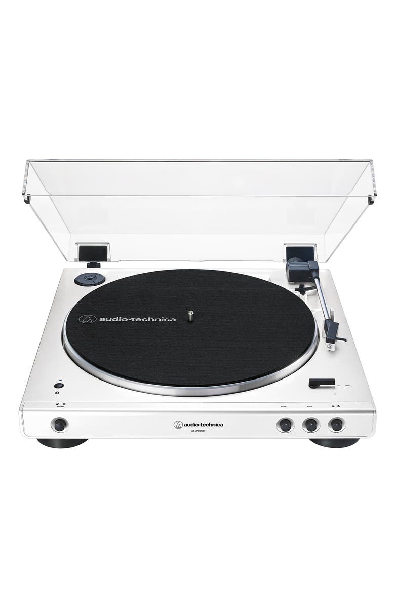Audio-Technica AT-LP60XBT Fully Automatic Belt-Drive Stereo Turntable with Bluetooth, Main, color, White