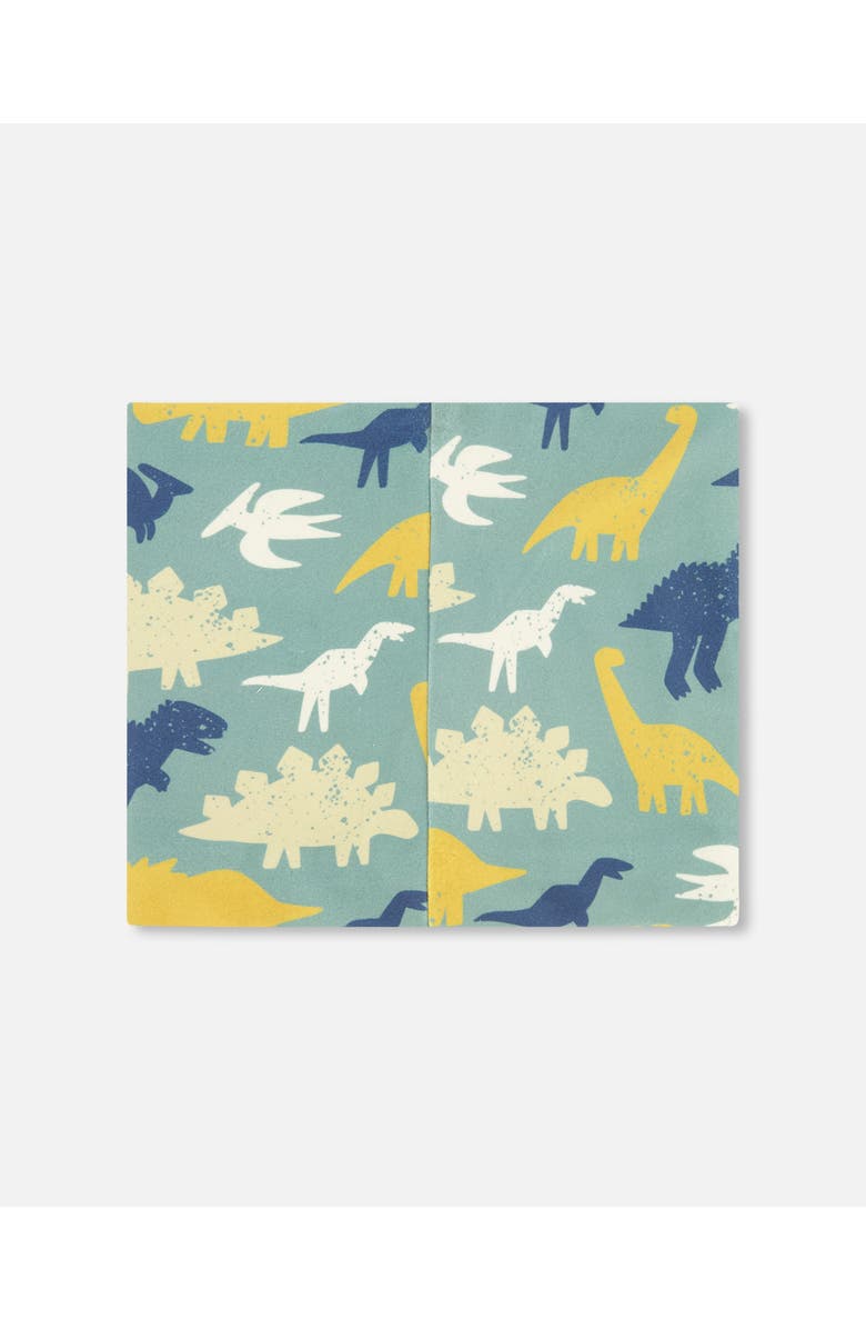 Deux par Deux Stretch Jersey Dinosaur Neck Tube, Alternate, color, Green Dinosaur Print