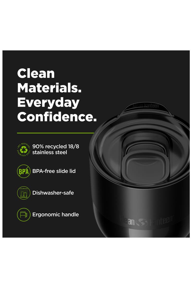 12oz Rise Mug with Slide Lid, Alternate, color, Black