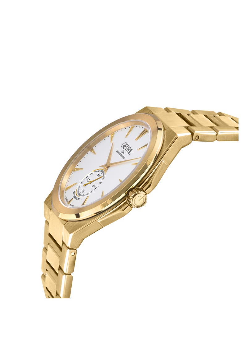 Montauk Mechanical Bracelet Watch, Alternate, color, GOLD