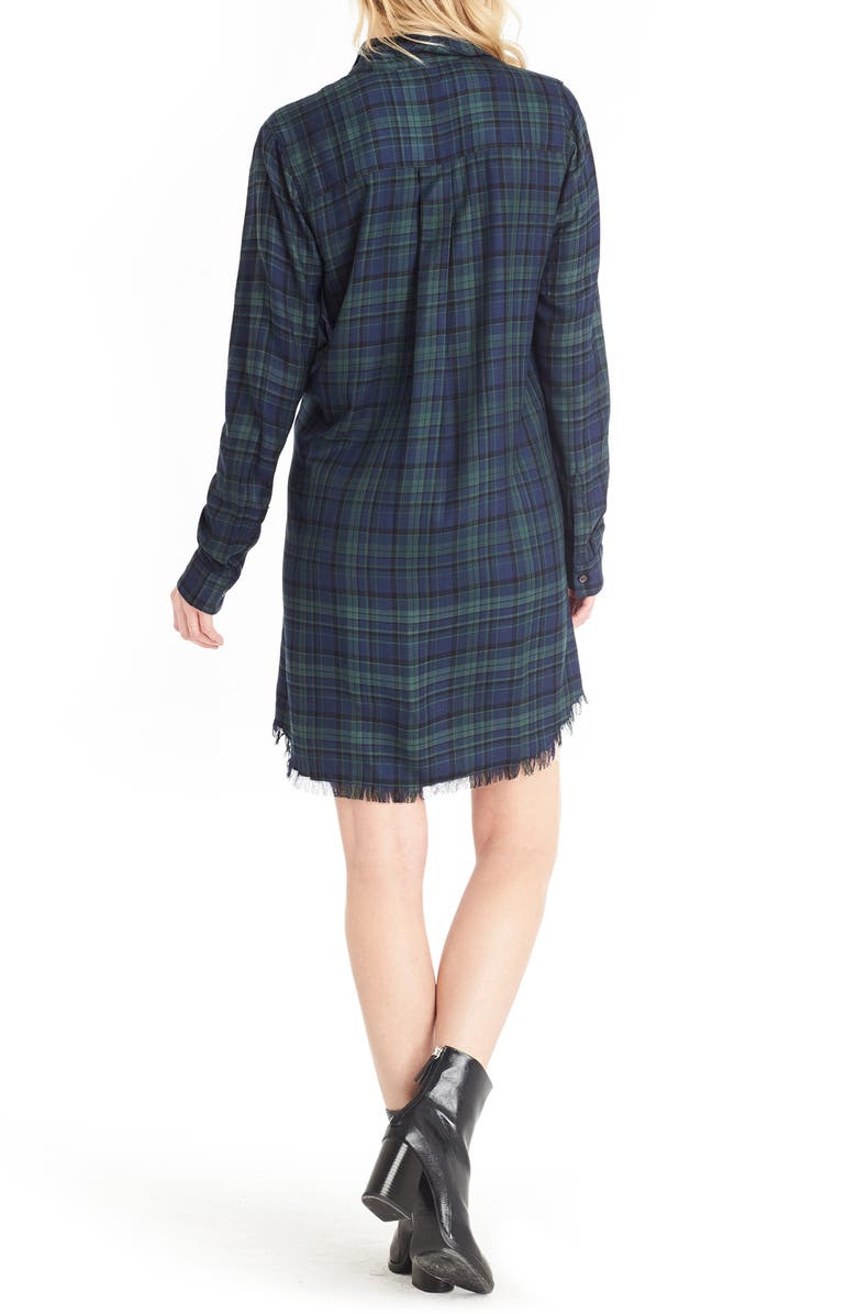Michael Stars Plaid Shirtdress, Alternate, color, 