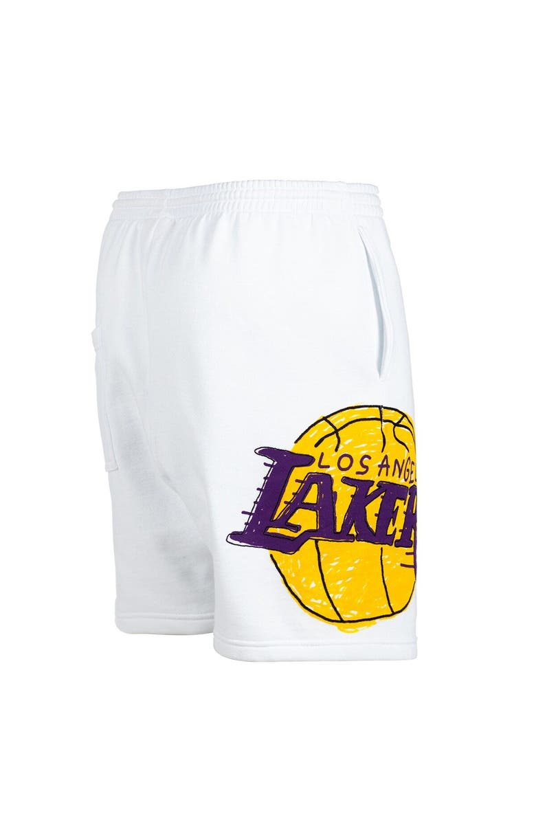 AFTER SCHOOL SPECIAL Men's After School Special White Los Angeles Lakers Shorts, Alternate, color, 