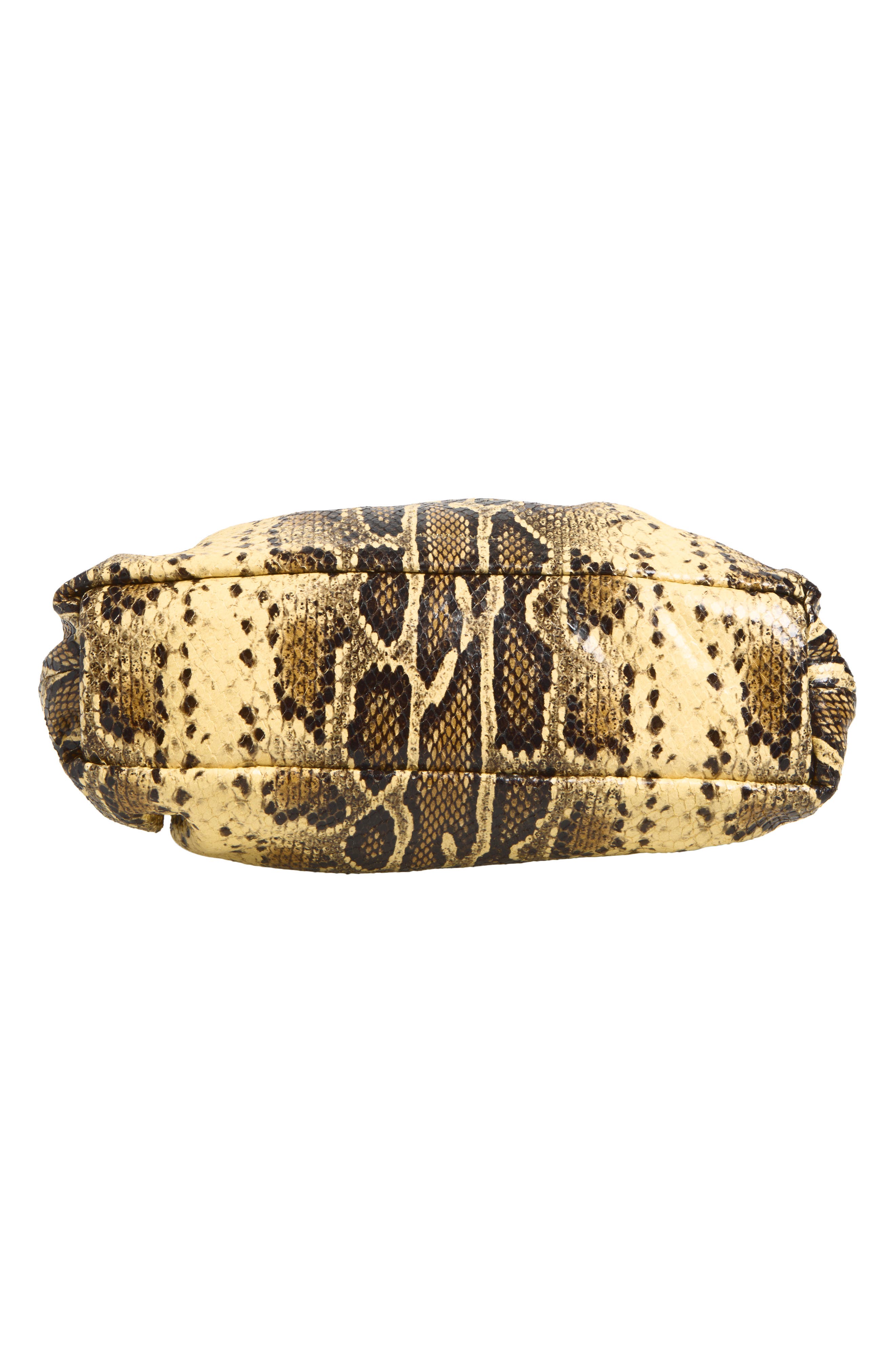 Mini Cloud Leather Clutch, Alternate, color, GOLDEN ROCCIA