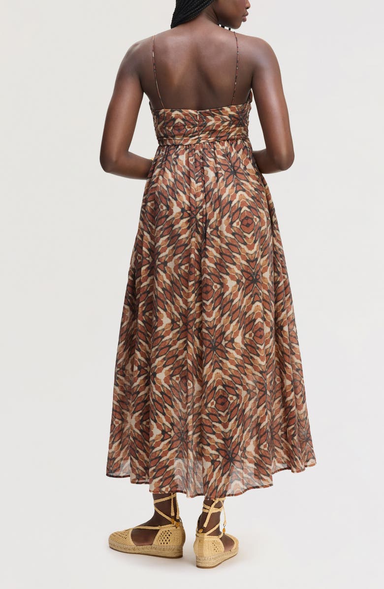 Sam Edelman Print Sleeveless Maxi Dress, Alternate, color, Tie Dye Geo Multi