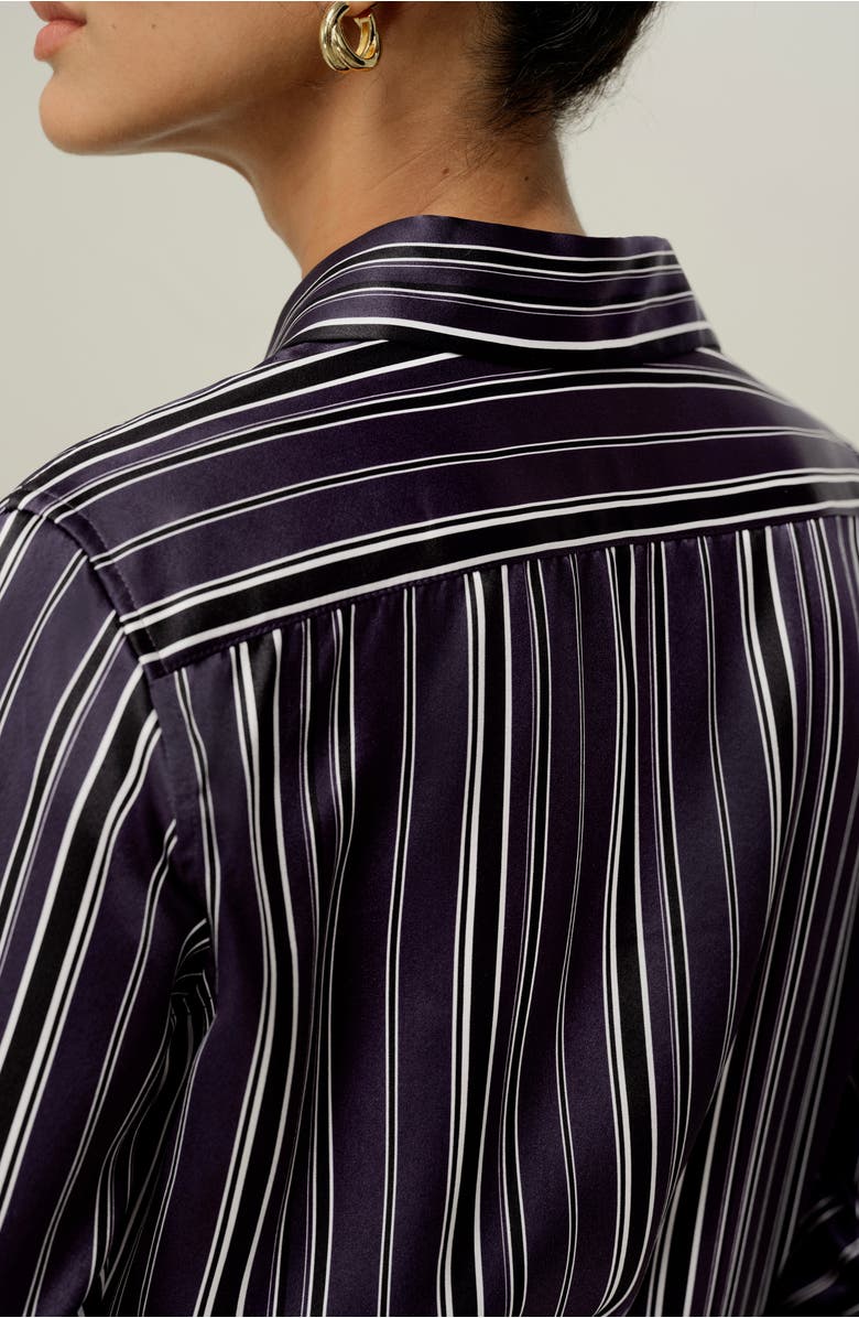 Lilysilk Women's Amethyst Regular Silk Shirt, Alternate, color, Amethyst