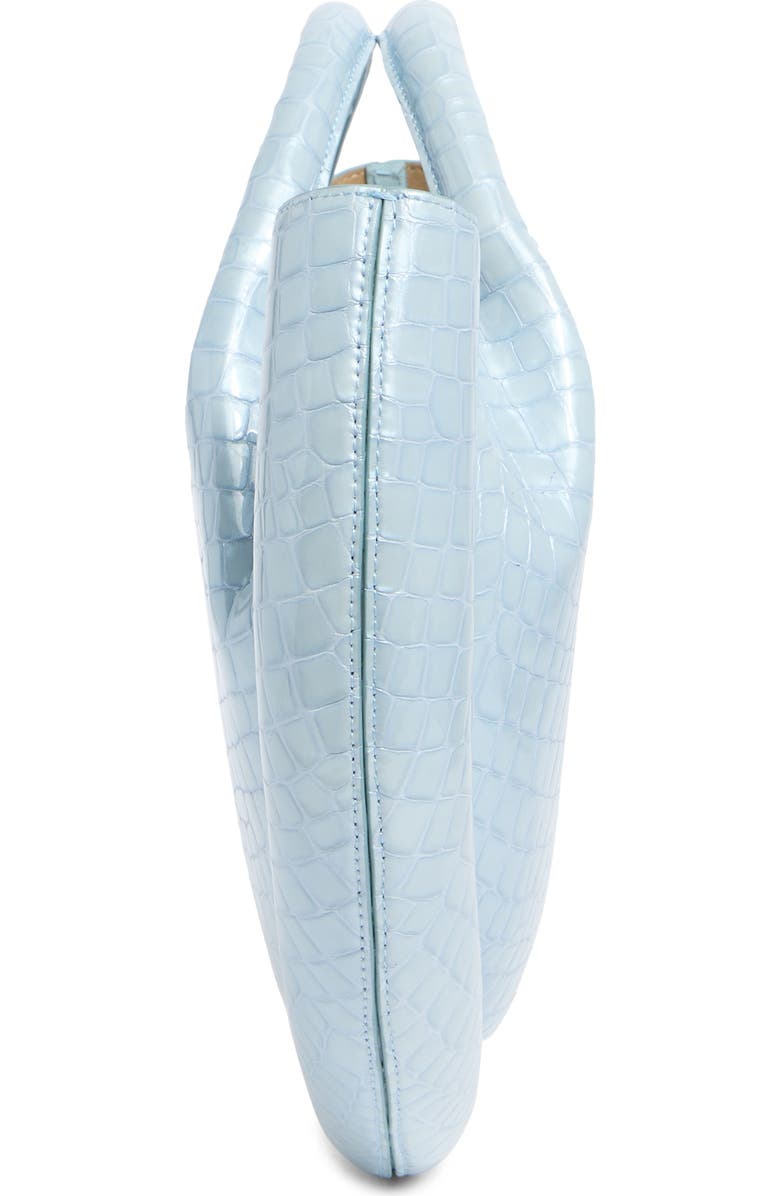 Cult Gaia Bella Croc-Embossed Leather Tote Bag, Alternate, color,