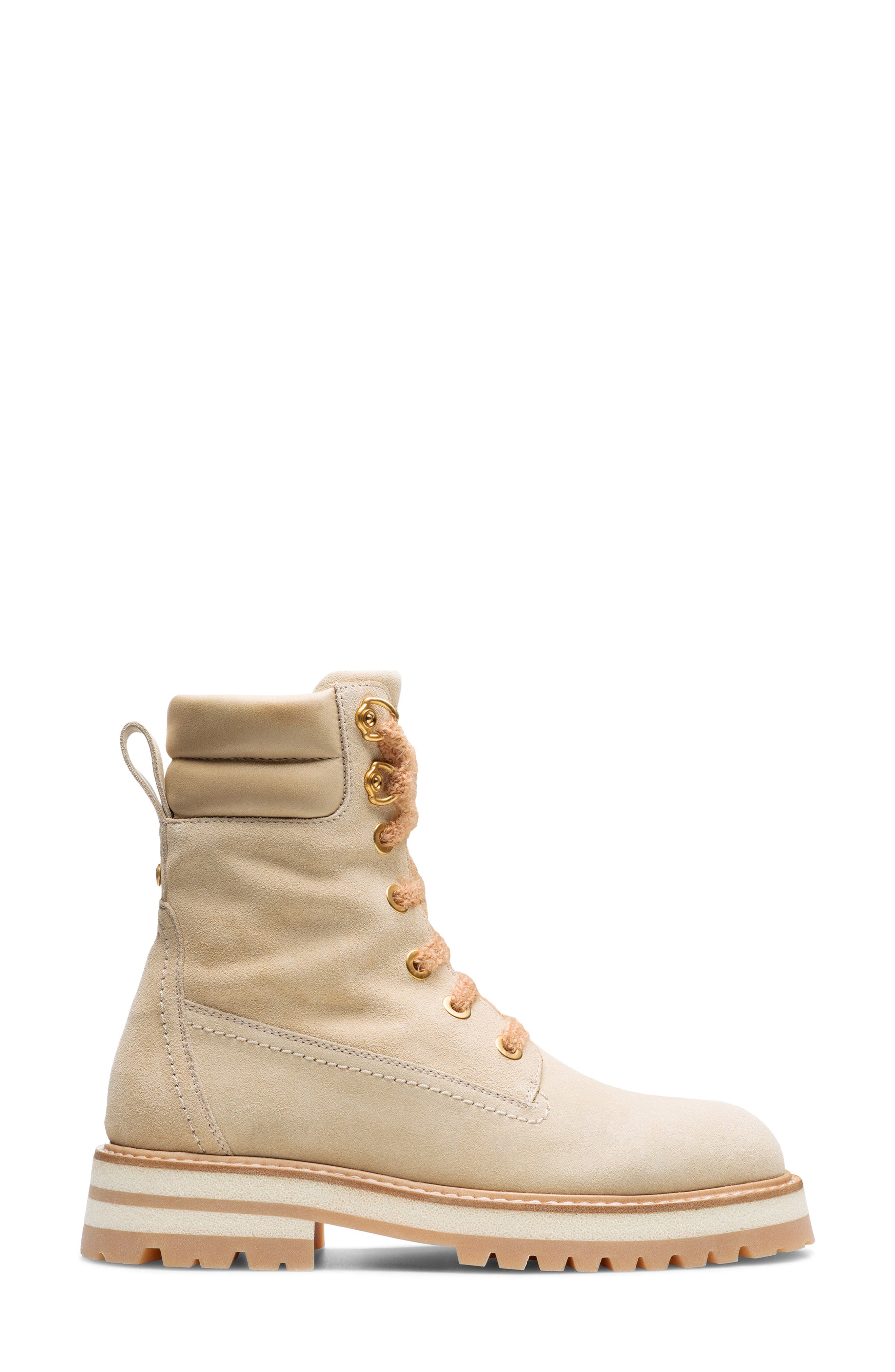 Luna Suede Bootie, Alternate, color, CREAM SUEDE