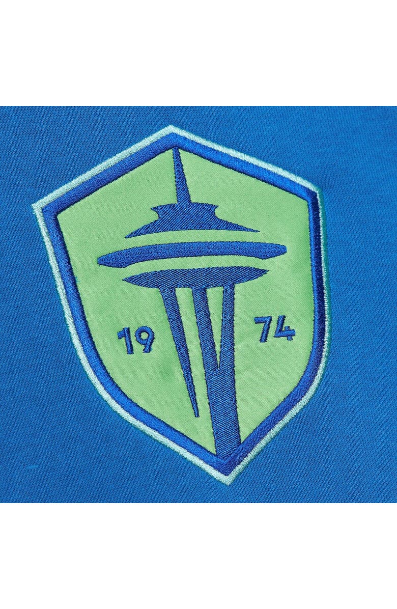 Mitchell & Ness Men's Mitchell & Ness Blue Seattle Sounders FC Crest Fleece Pullover Hoodie, Alternate, color, Blue