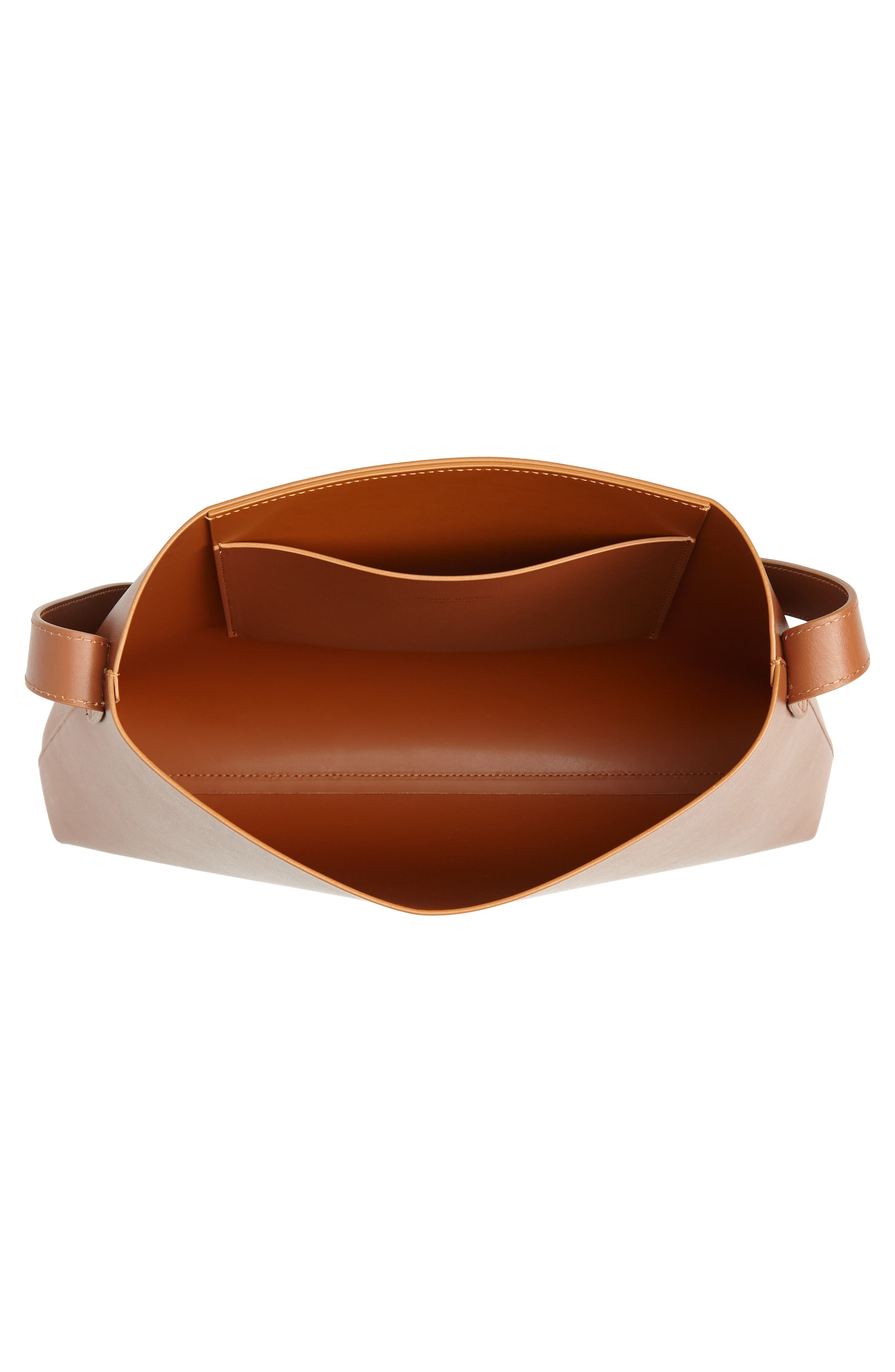 Small Leather Hobo, Alternate, color, SADDLE