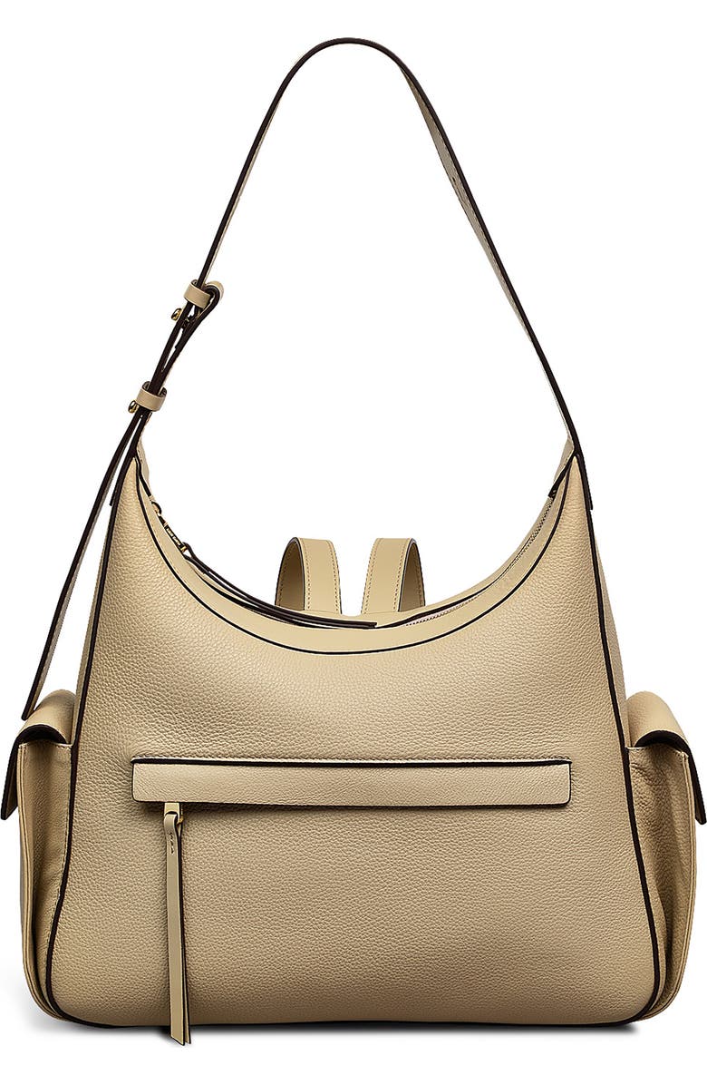 Radley The Small Fitzrovia Leather Backpack, Main, color, Stone