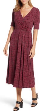 Chaus Ring Print Midi Dress